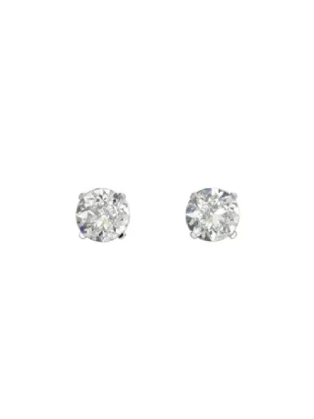Kolczyki Swarovski w jednolitym kolorze klasyczne szare