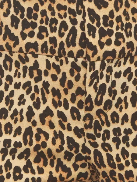 Leopárdmintás trapéz nadrág Alice + Olivia nyomtatás