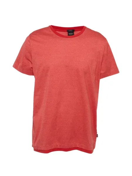 Tricou Boss cu decolteu rotund roșu