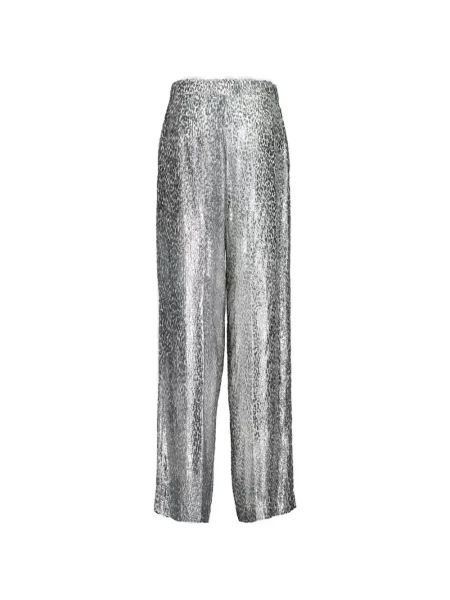 Pantaloni Stella Mccartney argintiu