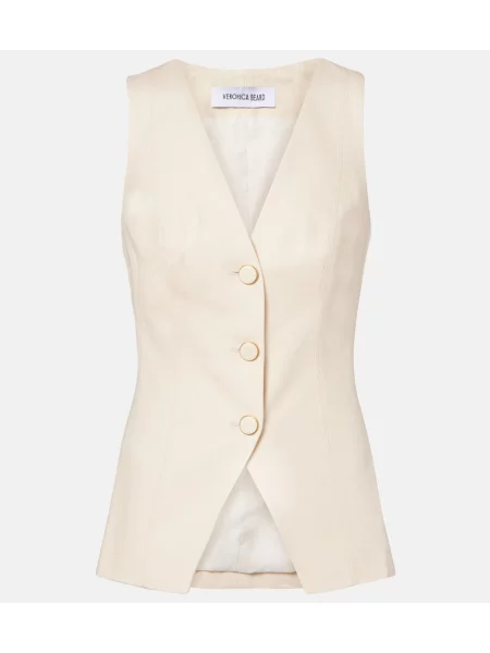 Vestă Veronica Beard alb