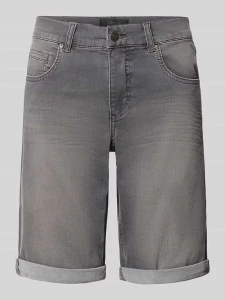 Bermudy o kroju regular fit z denimu z zakładką Angels
