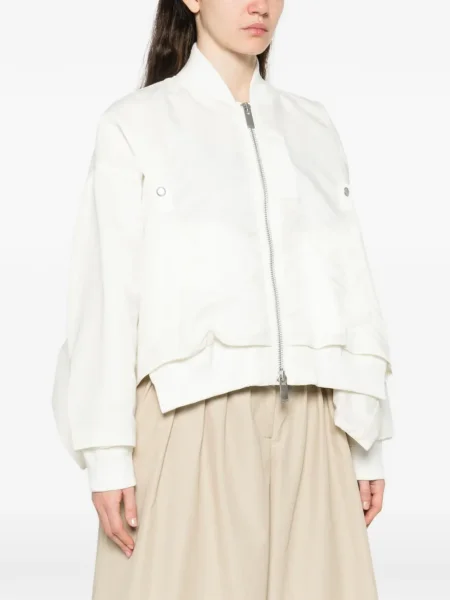 Geacă bomber Sacai alb