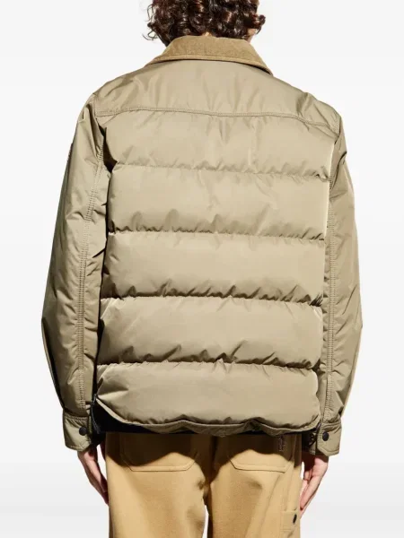 Geacă cu puf Moncler Grenoble de catifea cord