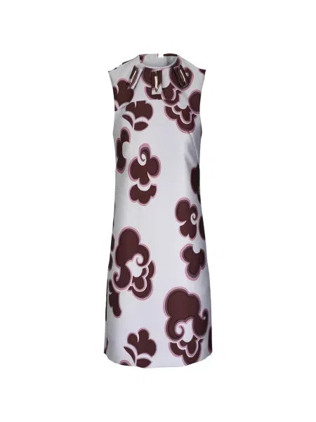 Rochie florală Dorothee Schumacher cu model floral de costum alb