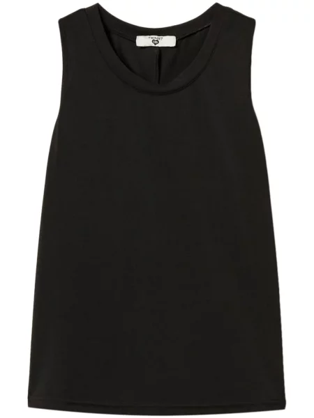 Top Twinset drapat negru
