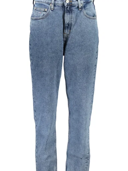 Zwężane dżinsy Tommy Hilfiger Mom zwężany niebieski