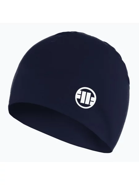 Zimní čepice Pitbull Beanie Small Logo II navy/white bílý