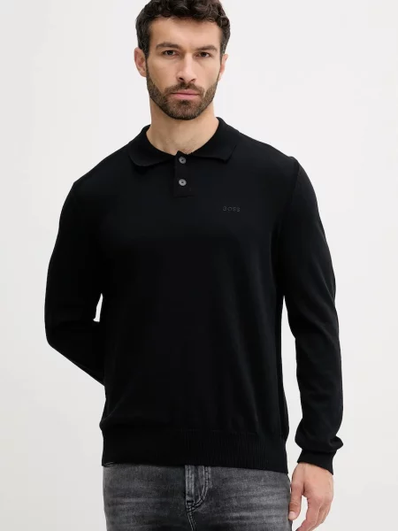 BOSS Orange pulover light negru
