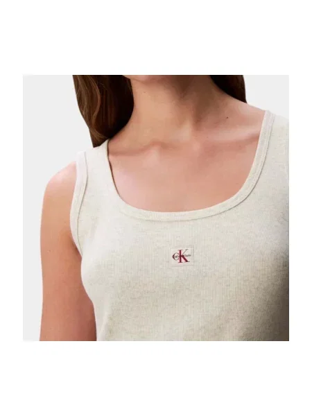 Calvin Klein Jeans Šaty svetlosivá béžová