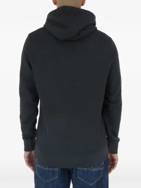Hanorac cu glugă Lyle & Scott cu broderie cu cordon gri