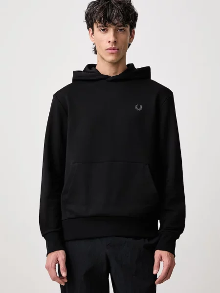 Fred Perry bluza z kapturem czarna
