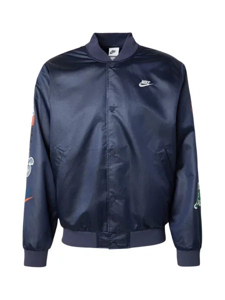 Nike Sportswear Geacă de primăvară-toamnă CLUB VARSITY albastru / bleumarin / roșu alb