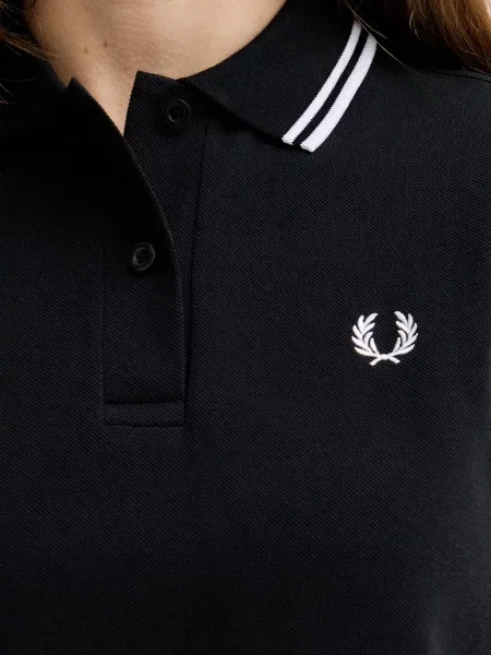 Póló FRED PERRY Twin Tipped Polo Shirt Black 8 fekete