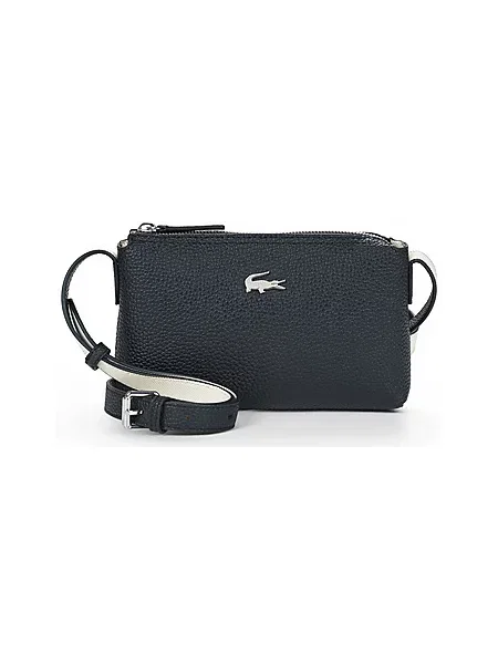 Crossbody torbica Lacoste črna