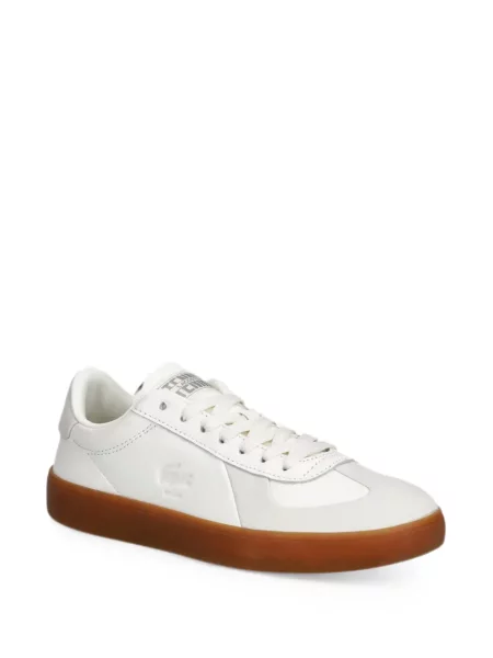 Sneakerși Lacoste din piele alb