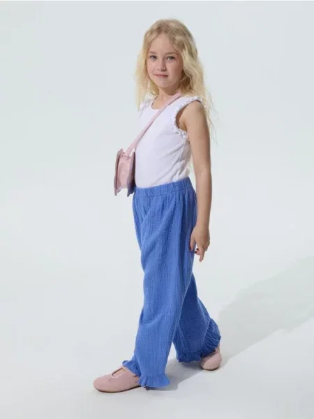 Sinsay Džíny wide leg indigo
