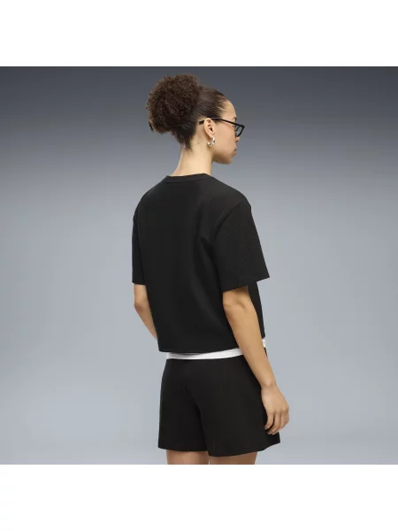 PUMA koszulka Essentials Elevated o luÅºnym kroju OdzieÅ¼ S czarny