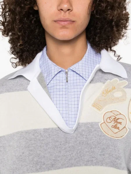 Hanorac Moncler cu dungi gri