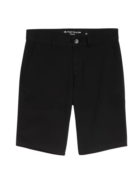 TOM TAILOR Chino hlače črna