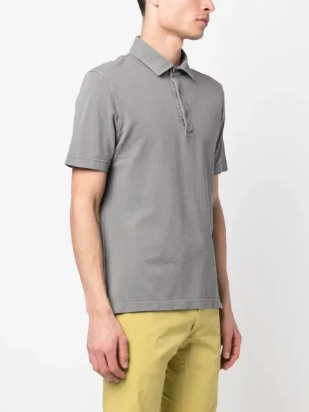 Polo majica Drumohr s autogramom siva