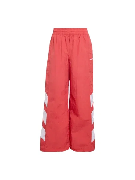 ADIDAS ORIGINALS Hlače BLOCKED WASHED TRACK brusnica bela