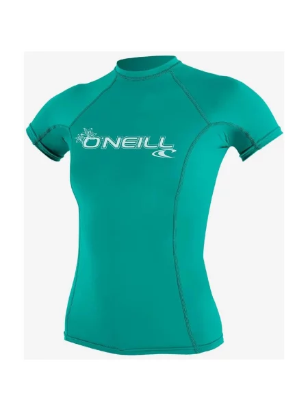 Koszulka O'Neill Basic Skins Rash Guard krótki rękaw turkusowa S zielona