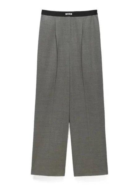 Pantaloni Msgm cu autograf gri