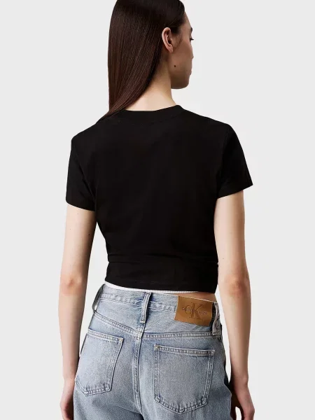 Дитяча футболка Calvin Klein Jeans чорна