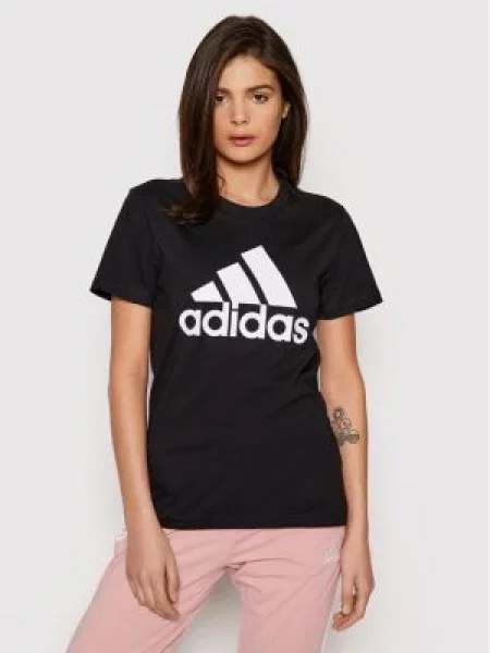 Adidas Marškinėliai Essentials Logo juoda