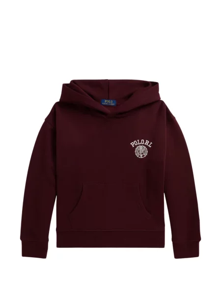 Bluza z kapturem dziecięca Polo Ralph Lauren czerwona