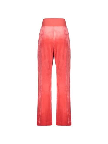 Pantaloni Alberta Ferretti de catifea alergare roșu