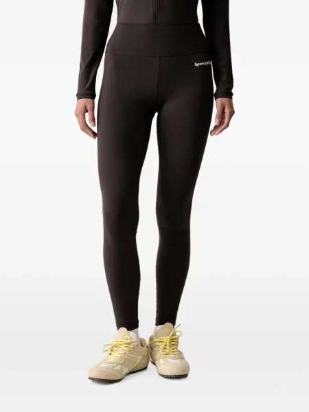 Leggings Sporty & Rich cu imagine negru