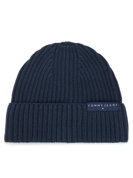 Tommy Jeans Czapka Tjm Linear Logo Beanie granatowy