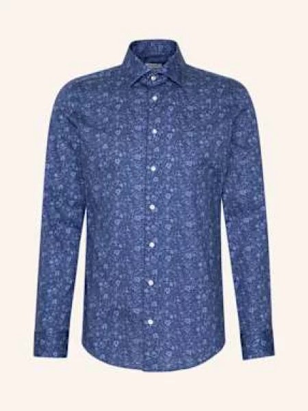 Seidensticker Koszula Biznesowa O Kroju Shaped Fit blau granatowa