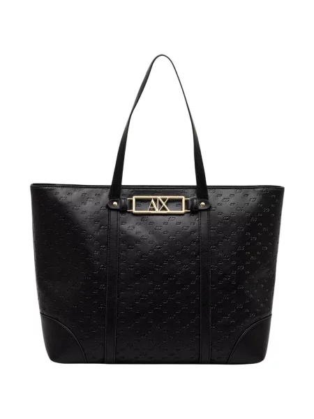 Armani Exchange kabelka typu shopper dámska čierna