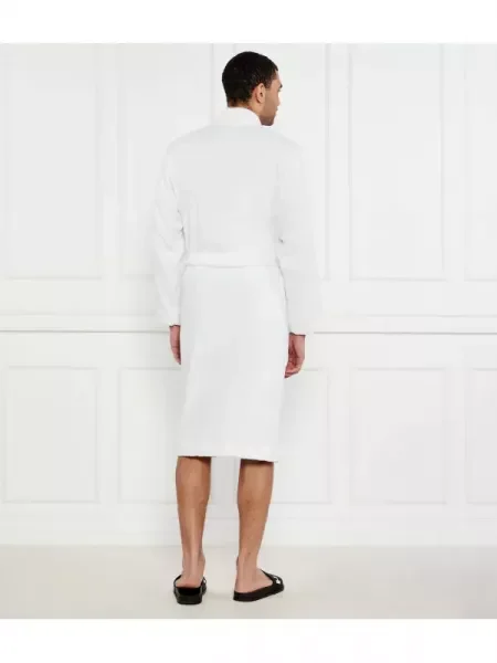 Hugo Bodywear Halat Terry Gown alb
