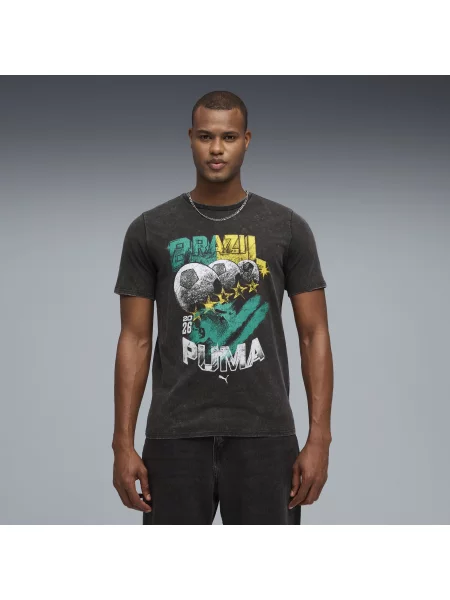 PUMA koszulka o luźnym kroju Fanpack Bespoke Akcesoria S czarny