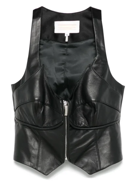 Kamizelka Mitiliane Couture skórzana czarna