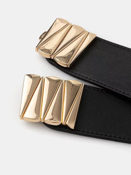 Ремінь Morgan з ремінцями чорний