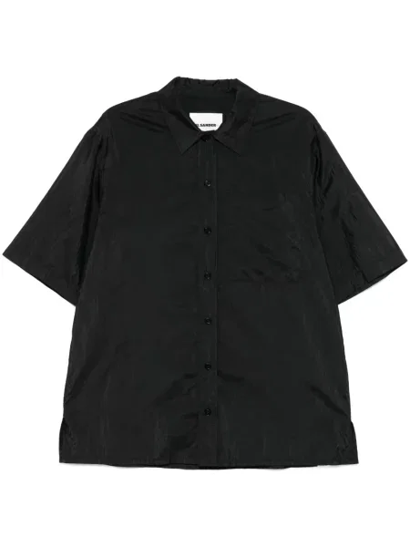 Scurt cămașă cu mânecă scurtă Jil Sander cu mâneci scurte negru