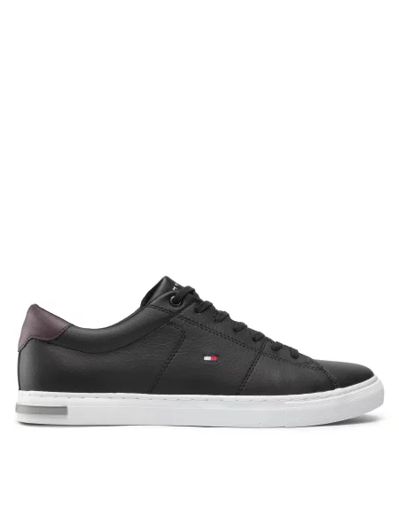 Сникърси Tommy Hilfiger Essential Leather Detail Vulc черен