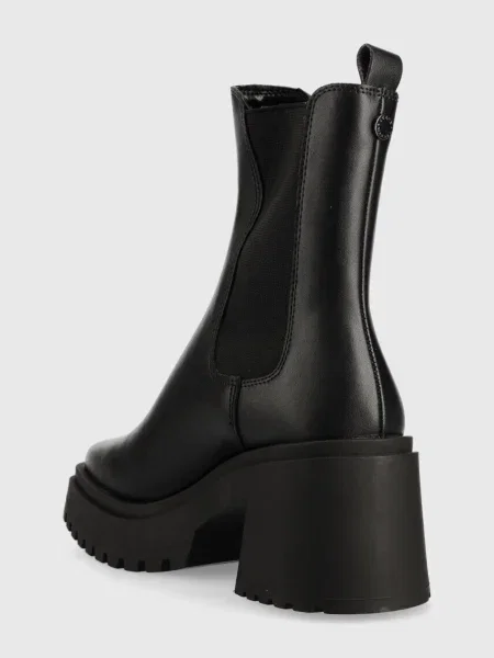 Kožené kotníkové boty Steve Madden Parkway na černá