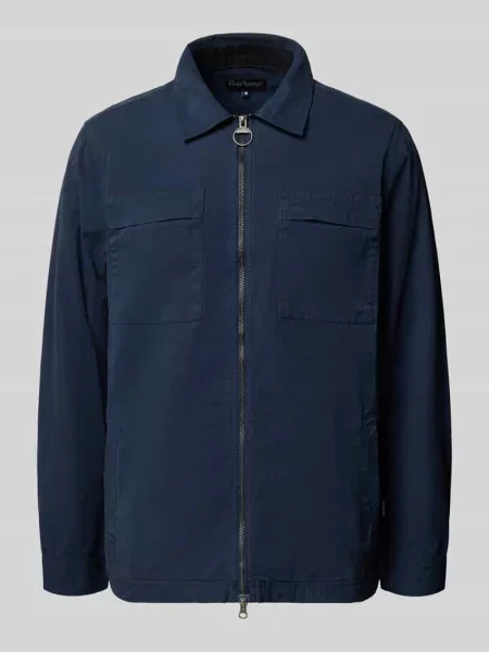 Kurtka koszulowa z czystej bawełny o kroju regular fit model GLENDALE' Barbour niebieska