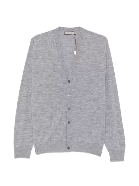 Cardigan Canali tricotate gri