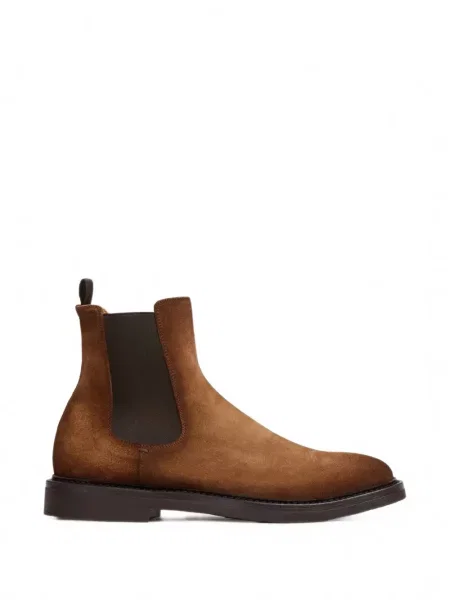 Botine chelsea Officine Creative din piele de căprioară maro