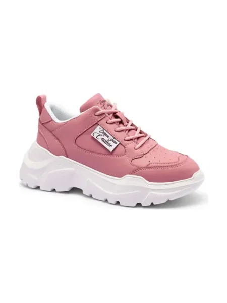 Versace Jeans Couture Sneakers FONDO SPEEDTRACK DIS. cu adaos de piele roz