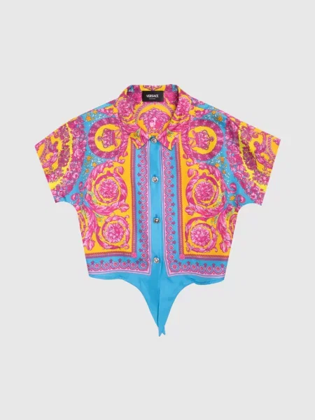 Детская блузка Versace синяя