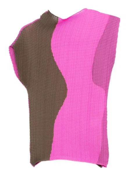 Bluzka Issey Miyake plisowana różowa