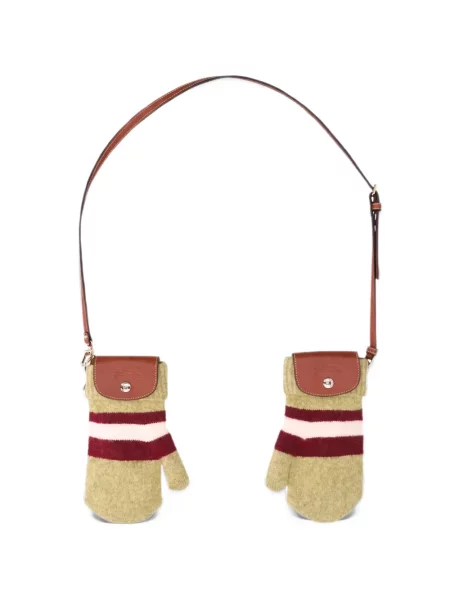 Rukavice Longchamp zelené